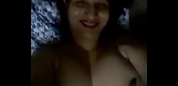  Desi Horny sexy wife making video for lover.